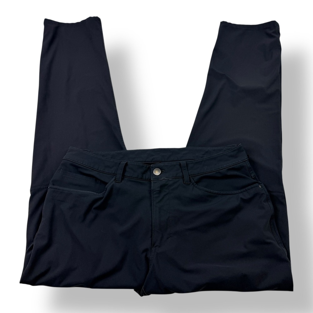 Lululemon ABC Commuter Warpstreme Chino Pants Black Slim‎ Fit 32 x 32 LM5426S